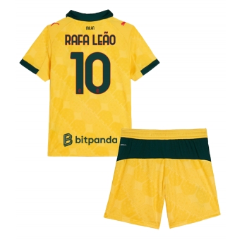 Billige Fotballdrakt AC Milan Rafael Leao #10 Replika Tredjedraktsett Barn 2025-26 Kortermet (med bukser)